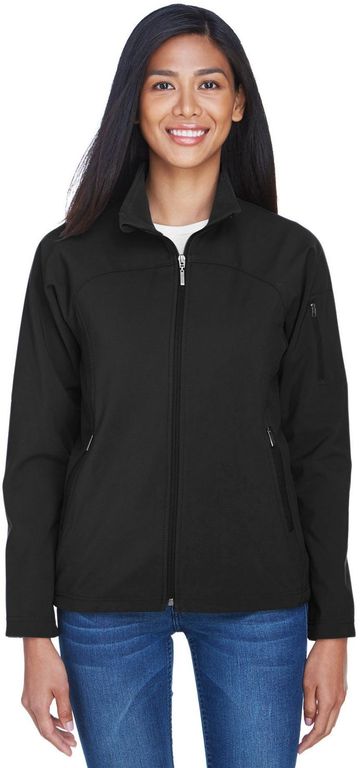 North End Ladies' Three-Layer Fleece Bonded Performance Soft Shell Jacket