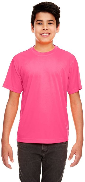 UltraClub Youth Cool & Dry Sport Performance Interlock T-Shirt