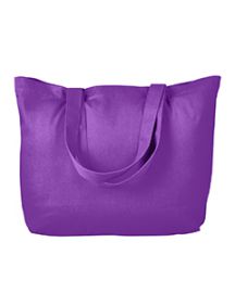 BAGedge Cotton Twill Horizontal Shopper Tote Bag - 18 1/2â€ W x 13â€W x 4â€D