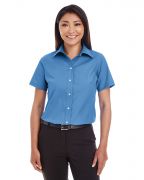 Devon & Jones Ladies' Crown WovenCollection® Solidï¿½Broadcloth Short-Sleeve Shirtï¿½