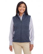 Devon & Jones Ladies' Newbury Melange Fleece Vest