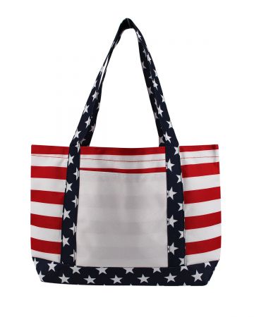 Liberty Bags OAD Americana Boat Tote Bag - 18â€ x 11.5â€ x 3.5â€