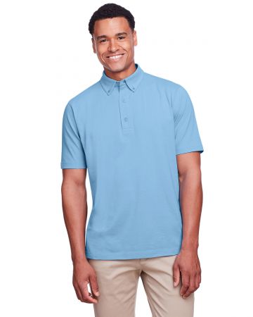 UltraClub Men's Lakeshore Stretch Cotton Performance Polo