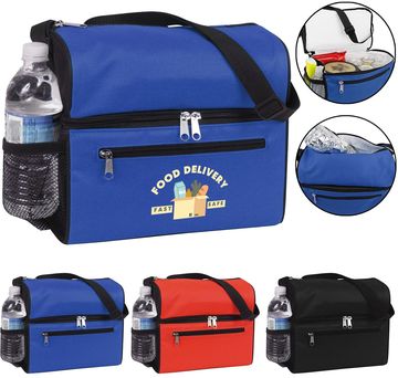 Dual Duty Lunch Cooler Bag - 1 Color Imprint