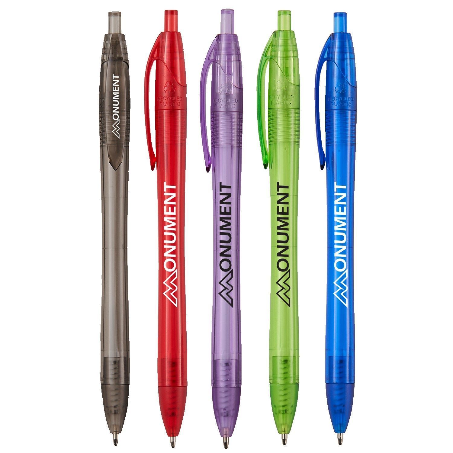 Pasadena Recycled RPET Retractable Ballpoint Pen Black Ink