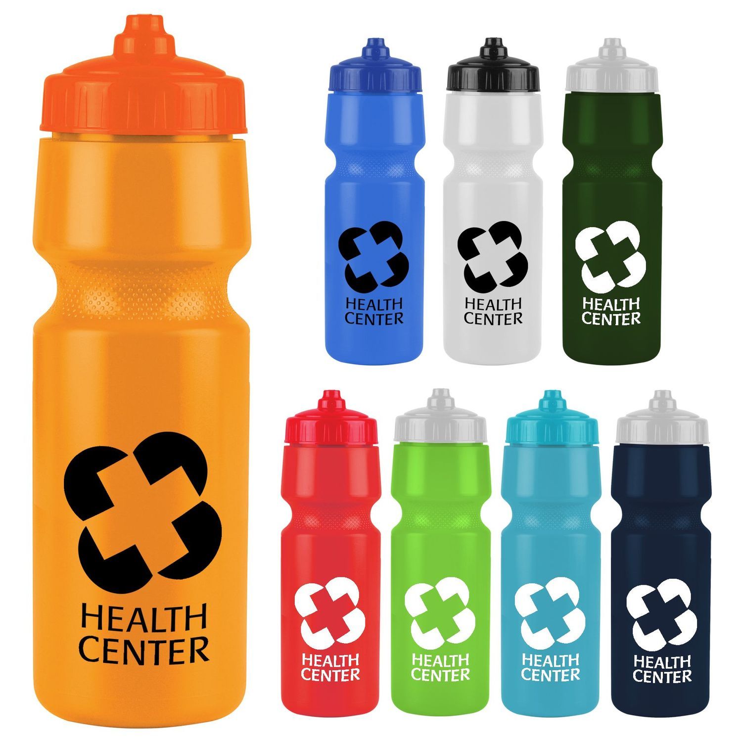 The Mighty Shot - 24 Oz. Bike Sports Bottle - Valve Lid