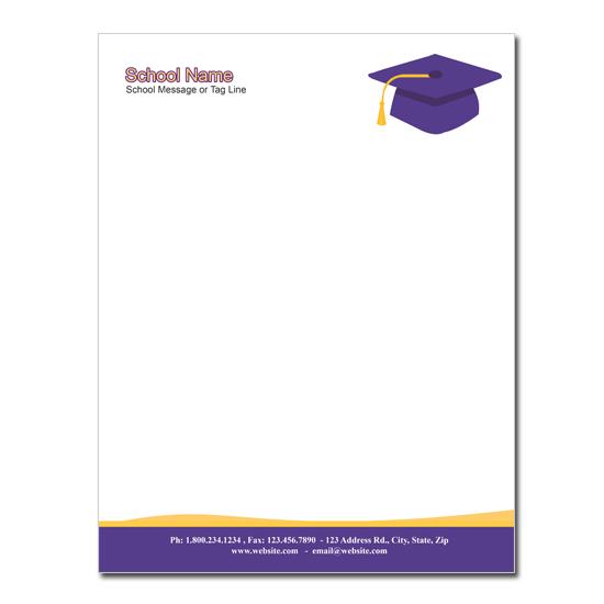 8.5" X 5.5" Company Letterhead on 70lb White Paper - Full color imprint