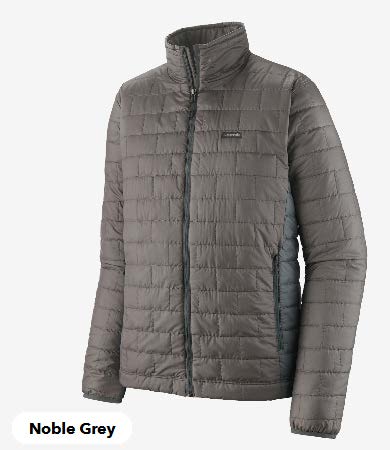 Patagonia Men's Nano Puff 100% Recycled Polyester Full Zip Jacket